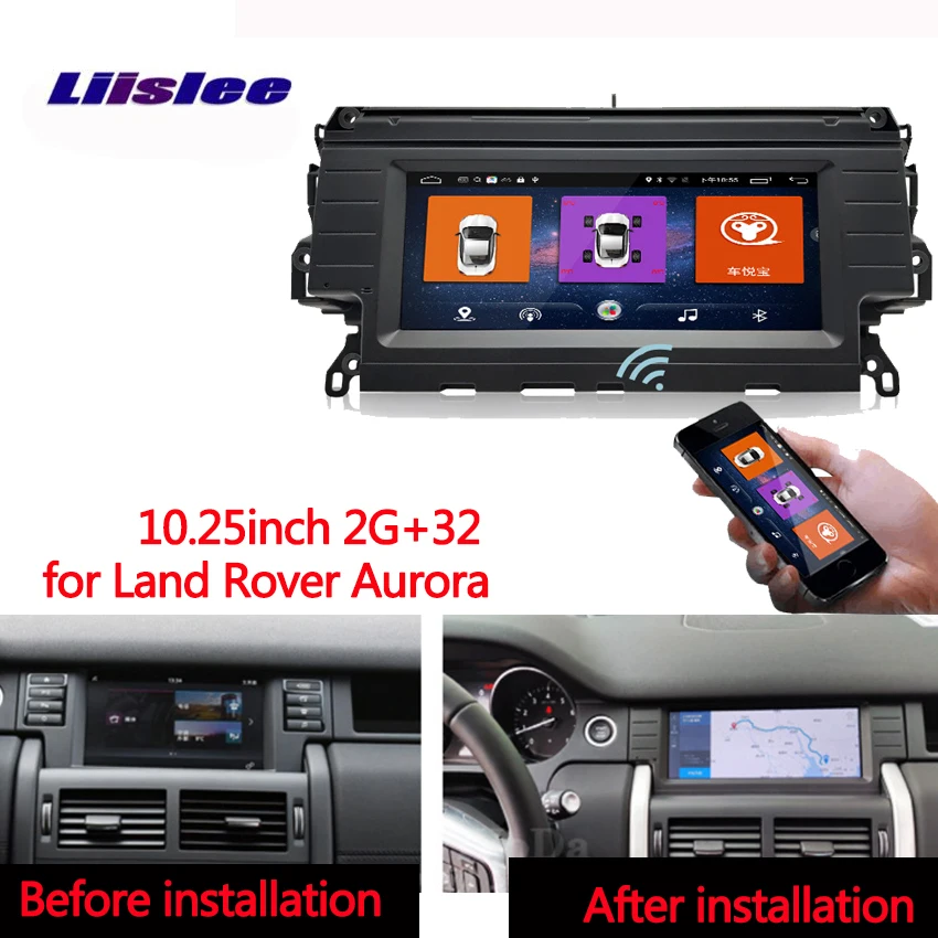 Автомобильный Радио Android мультимедийный плеер для Land rover aurora Откройте для себя автомобильный сенсорный экран gps навигация поддержка Carplay Bluetooth