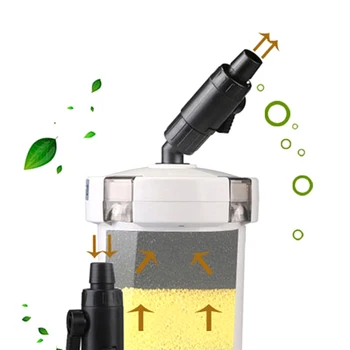 

Newly Aquarium External Filter Canister Table Top Fish Tank Energy Saving Adjustable Flow Valve