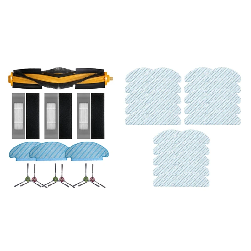 13Pcs Parts For Ecovacs Deebot OZMO T8 Series With 30Pcs Ozmo Aivi MAX Cleaning Mop Cloth | Бытовая техника