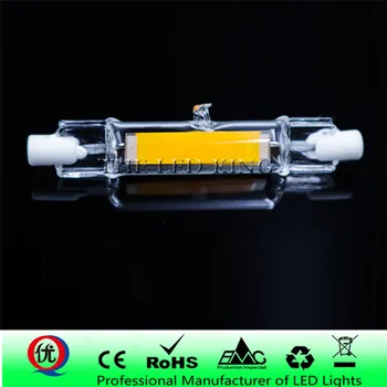 

ABS R7S COB LED Lamp Bulb Glass Tube for Replace Halogen Light Spot Light 78mm 118mm AC 220V 230V 15W 30W 50W Energy Saving
