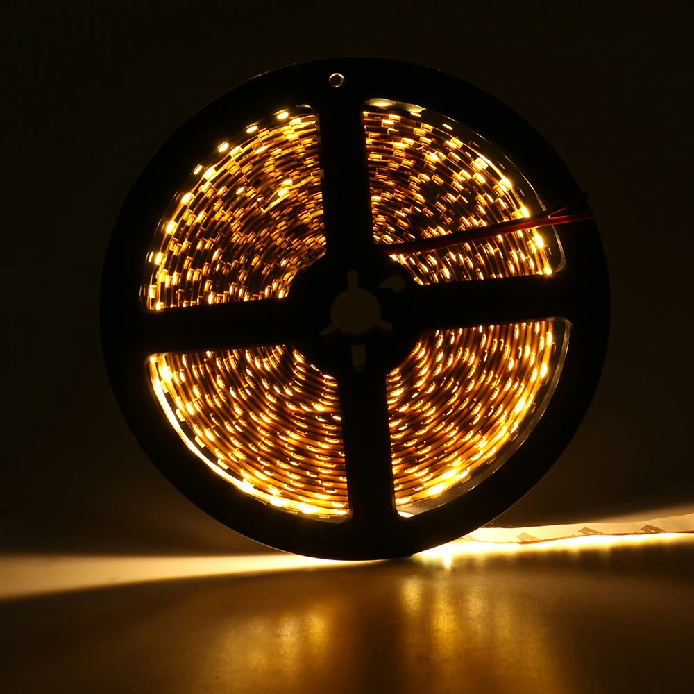 cheap 5M Roll Flexible 3528 Non Waterproof LED Strip Lighs 300LEDs 60LEDs M RGB Warm Cool White Red Green Blue LED diode tape