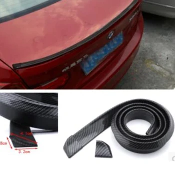 

1.5 Meters Rubber Carbon Fiber Rear Spoiler Wing or Roof Spoiler Wing Trim for BMW Audi Volkswagen Mercedes Volvo Sedan