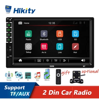 

Hikity 2Din Car Radio Car Video Player 7'' HD Player 2din Android Mirrorlink Multimedia for Volkswagen Nissan Hyundai Kia Toyota