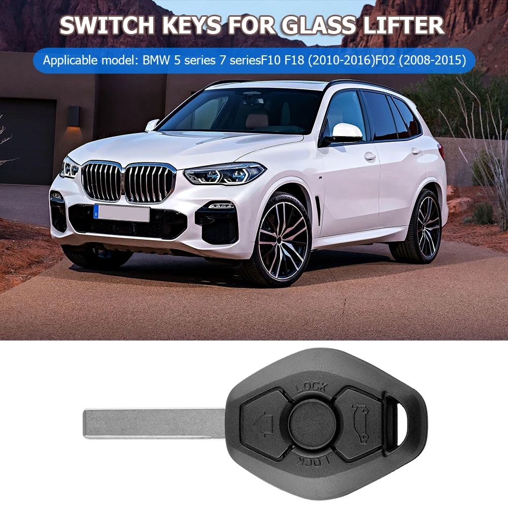 3 Buttons Remote Car Key Fob Case Shell Replacement Car Key Shell Car Remote Key Car Key Key Shell Key Case for BMW E81 E46 E39 E60 E61 E63 E38 E83 Car Accessories