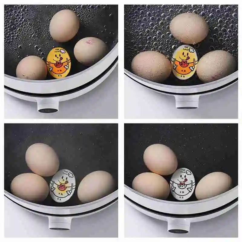 Креативный таймер для яиц половина/полу/полностью вареный таймер для яиц термостойкая Смола Идеальный меняющий цвет Таймер для яиц кухонный инструмент