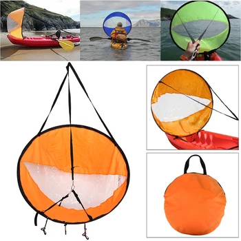 

Foldable Wind Sail Portable Rowing Boats with Transparent Window for Inflatables Boats H7JP