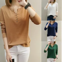 Летняя женская тонкая футболка черный белый хаки футболка с длинным рукавом крест v-образным вырезом сексуальный укороченный Топ Хлопок Новая футболка для полных