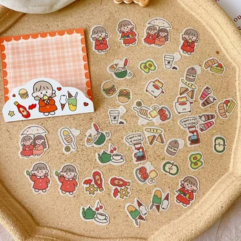 

1 Sheet Cute Bullet Journal Stickers Beautiful Girls Non-trace Stickers Diary Stationary Travel Scrapbooking Gift Girl