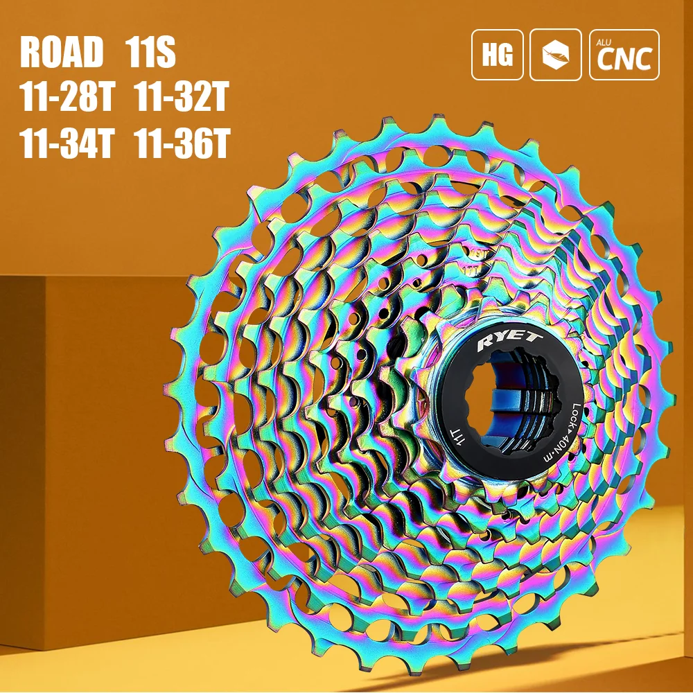 Кассета RYET 11V Road 11 S кассета SLR2 11-32T/34T/36T для велосипеда K7 CNC система HG Speed | Спорт и