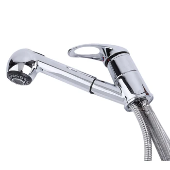 

Practical Single Handle Mixer Tap Faucet Pull Out Spray Kitchen Faucet Swivel Spout Sink Single Handle 360 Degrees Swivel