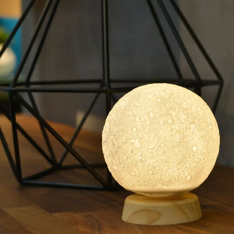 

Strange New Product LED Moon Night Lamp Creative Gift Lamp Bedside Charging Touch Pat Moon Light