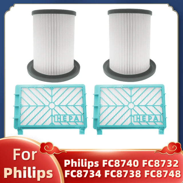 Hepa Filter Replacement For Philips FC8732 FC8734 FC8736 FC8738 FC8740 FC8748 Vacuum Cleaner Spare Parts Accessories Set A