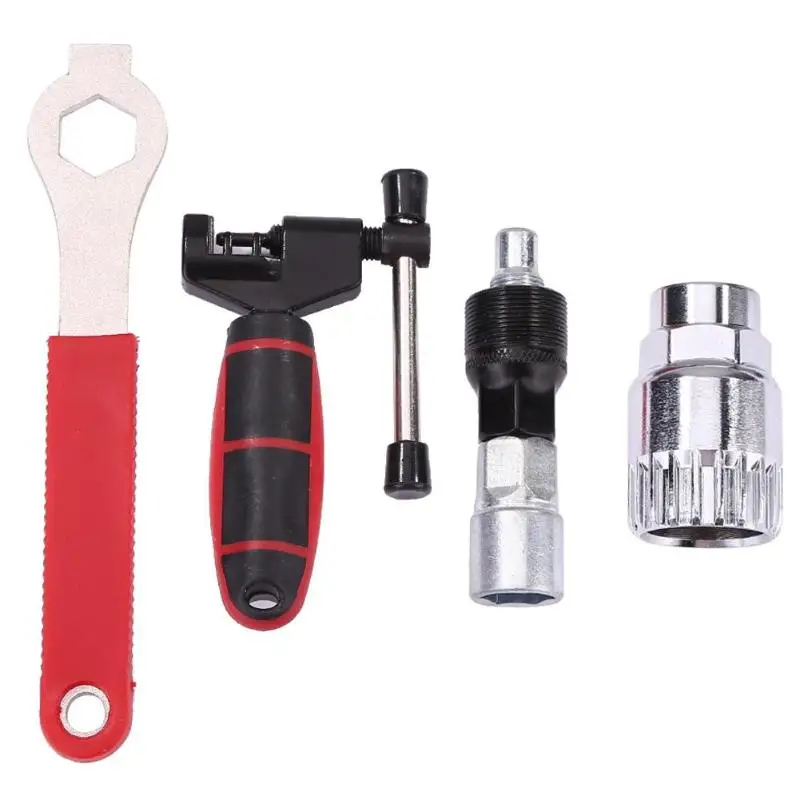 cheap 4 in 1 Bicycle Repair Tools Single Rama Axis Tool Daily Durability Necessary Practical Outdoor Gadgets Wrench Chain Cutter