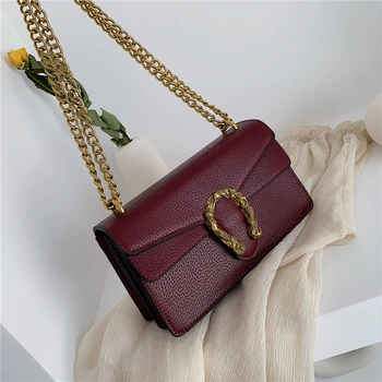 

Small Pu Leather Fashion Handbags For Female Crossbody Bags Fashion Brand Women Bag Messenger Chain Shoulder Crossbody Bag