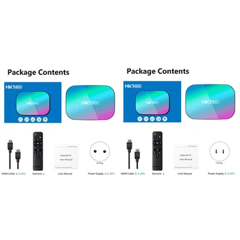 

HK1 BOX Android 9.0 Smart TV Box Amlogic S905X3 4GB RAM 128GB ROM 5G WIFI Bluetooth 4.0 8K Set Top Box Media Player