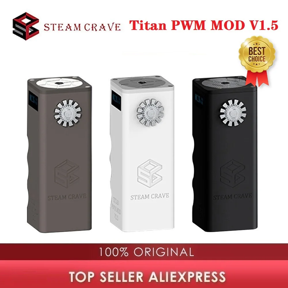 Оригинальный паровой крик Titan PWM VV MOD V1.5 Box Mod 300 Вт максимальный выход питание от