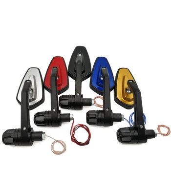 

For Suzuk gsxs 1000 rgv 250 gsr 600 750 GSXR1000 GSXR1100 Motorcycle retrovisor Mirrors accessories With LED Turn signal Light
