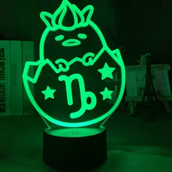 

3d Illusion Led Night Light Gudetama for Home Decoration Baby Sleeping Nightlight Colorful Table Lamp Gudetama Gift for Kids