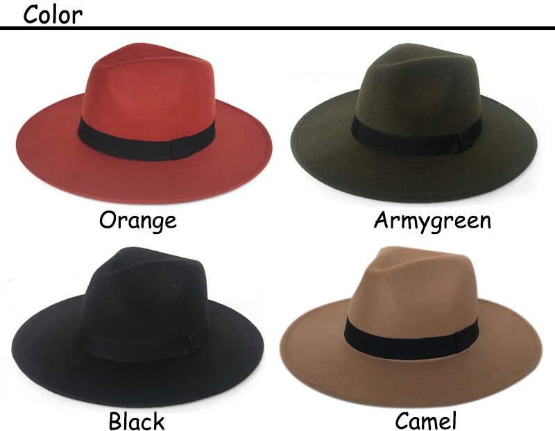 4 colors felt cap