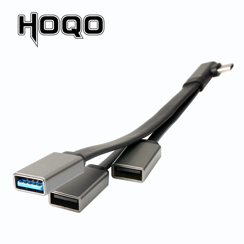 3 в 1 Тип usb с разъемами типа C и USB A Адаптер Hub 3-Порты и разъёмы USB C OTG концентратор 2xusb 2,0+ 1x3,0 Для MacBook Pro, Google Pixel, Galaxy S8