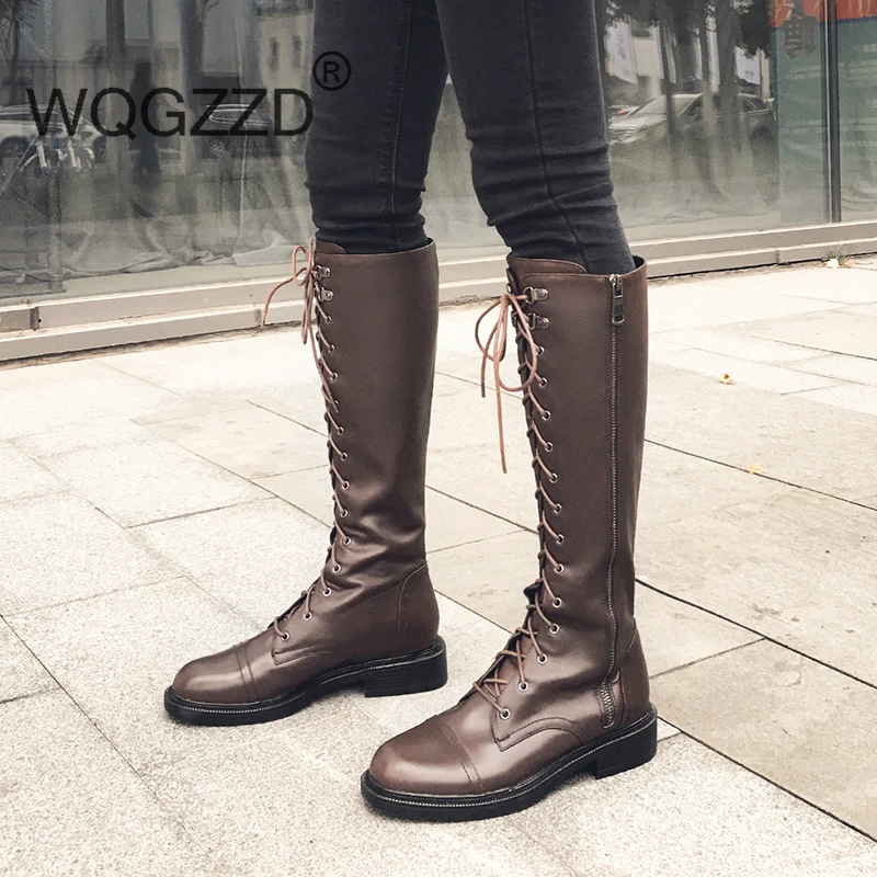 Chaussures femme Сапоги для верховой езды Женская зимняя обувь Теплые рыцарские сапоги