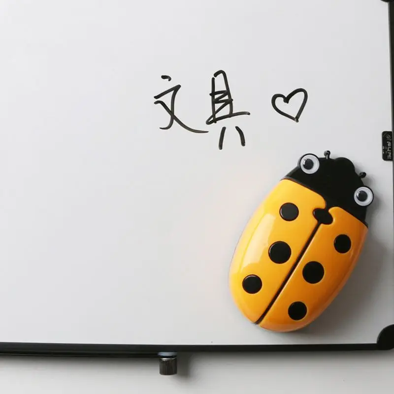Cute Ladybug Fridge Magnetic Storage Box Eraser Whiteboard Pen Organizer Save Space Kitchen Container Holder |