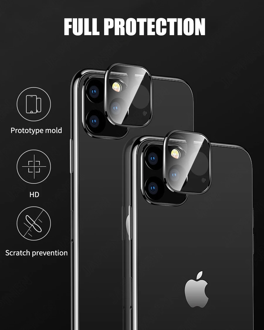 Полное покрытие для задней камеры, объектив из закаленного стекла для iPhone 11 Pro Max, металлический задний объектив, Защитная пленка для экрана для iPhone 11 Pro