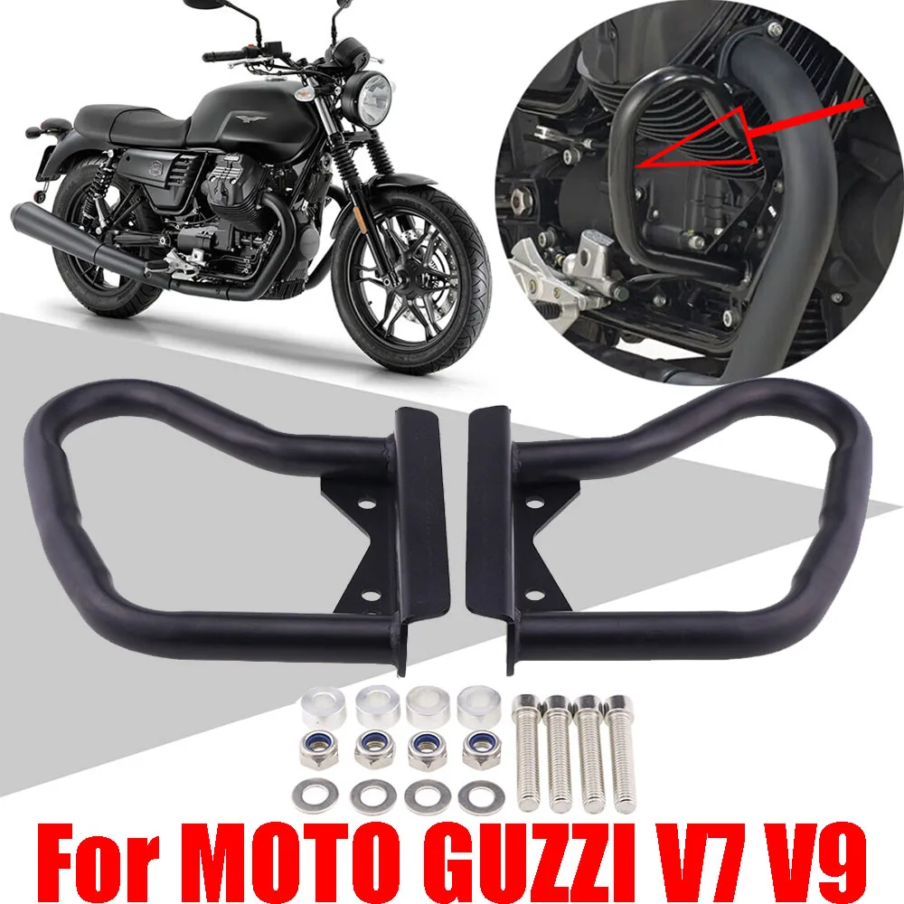 For Moto Guzzi V7 II V7 III V9 Accessories Motorcycle Bumper Engine