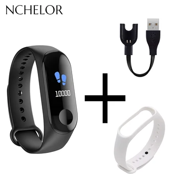 

M3 Smart Men's Watch Multicolor Heart Rate Blood Pressure Monitoring Smart Remind Sport Fitness Tracker Male Women Bracelet