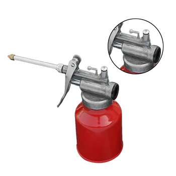 

oiler grease gun transparent manual High pressure machine oil pot grease nipple can gun drop bottle lubrication long oil pot