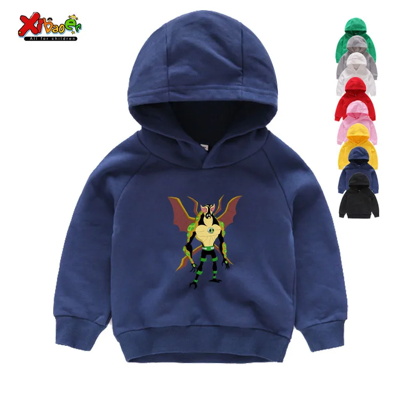 Omnitrix Ben 10/Детские толстовки с капюшоном; детские толстовки с капюшоном; осенние розовые толстовки с длинными рукавами с героями мультфильмов для маленьких мальчиков и девочек