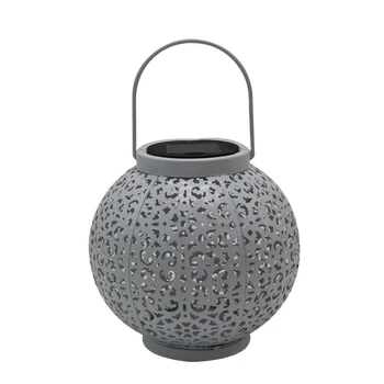 

Solar Lantern Light Outdoor Hanging Garden Lights Metal Lamp for Patio Outside or Table