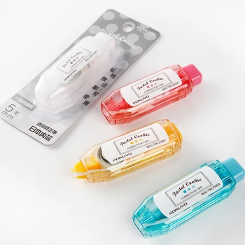 

1 pc KOKUYO Mini Press Type Correction Tape Kawaii Student Stationery Cute Simple Design Small and Easy To Carry WSG-TWU2506