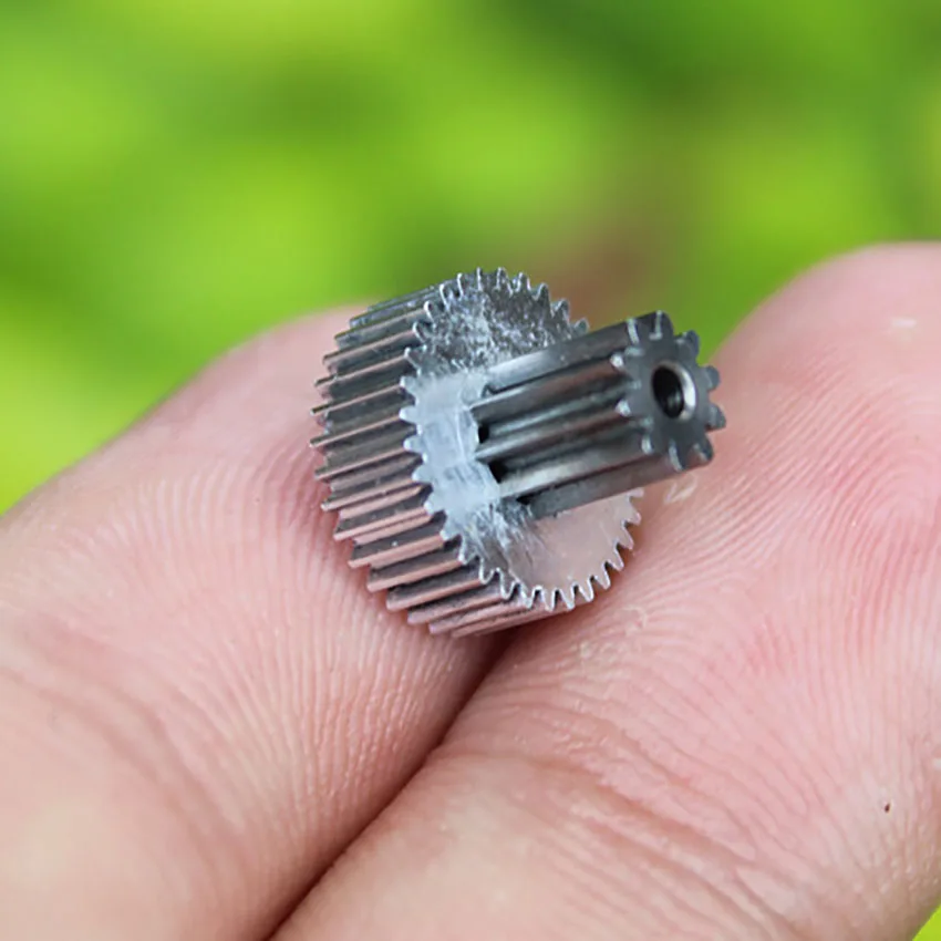 10/34 Teeth 0.3/0.4 Module Double Gear Metal Speed Reduction Precision Iron Gearbox Power Parts For DIY Motor | Обустройство дома