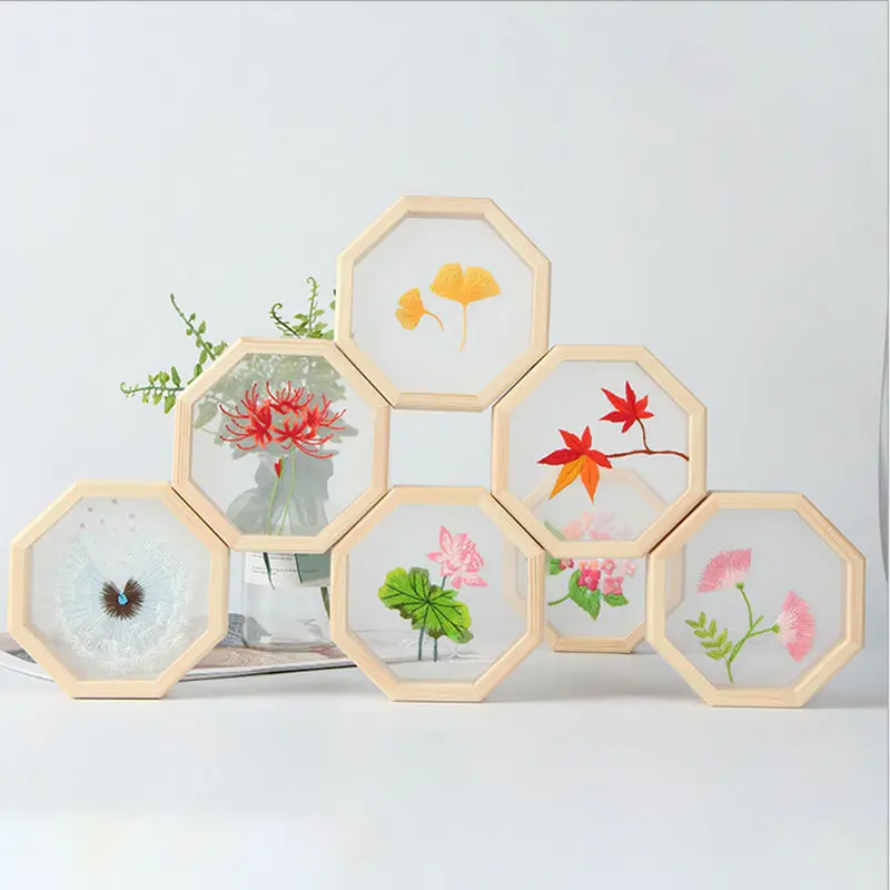 1 комплект DIY начинающие вышивальные инструменты Шелковый материал+ деревянная рамка+ вышивка повязки ручной работы Carft подарки