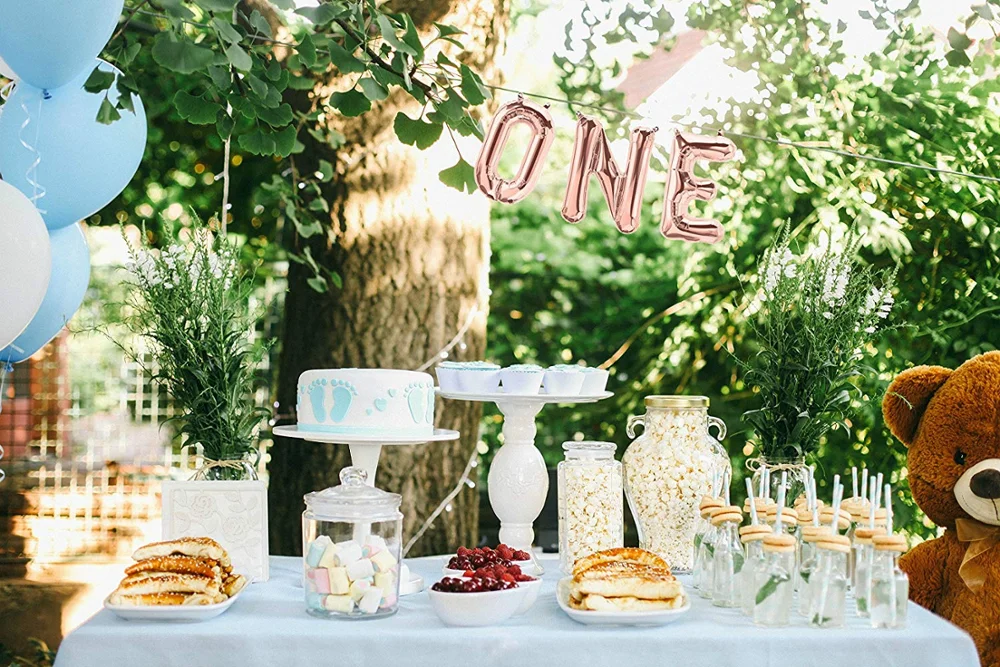3 шт. 16 дюймов Золотая/серебряная буква "один" воздушный шар из фольги Baby Shower 1st День Рождения украшения праздничные принадлежности