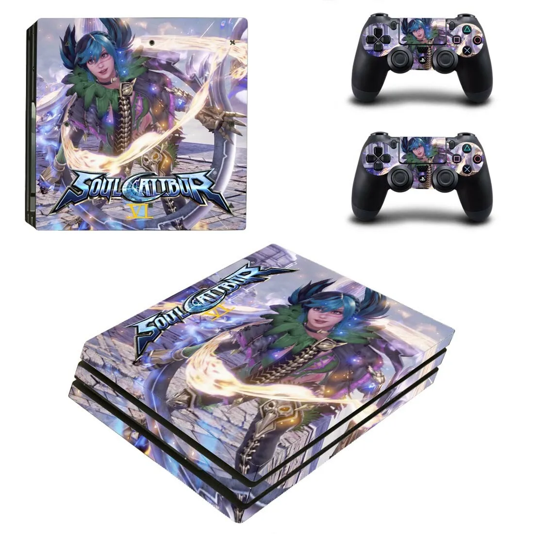 SoulCalibur VI PS4 Pro стикер s PS 4 Play станция 4 Pro виниловые наклейки на кожу наклейки для playstation 4 Pro консоль и контроллер