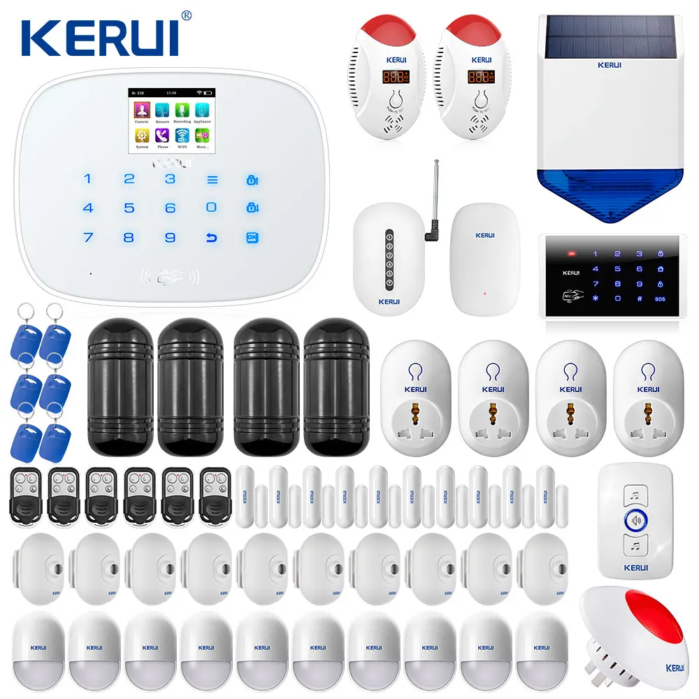 

W193 3G WIFI GSM Home Burglar Alarm PSTN Touch Screen Alarm Home Security Alarm System Romania free DHL tax included shipping