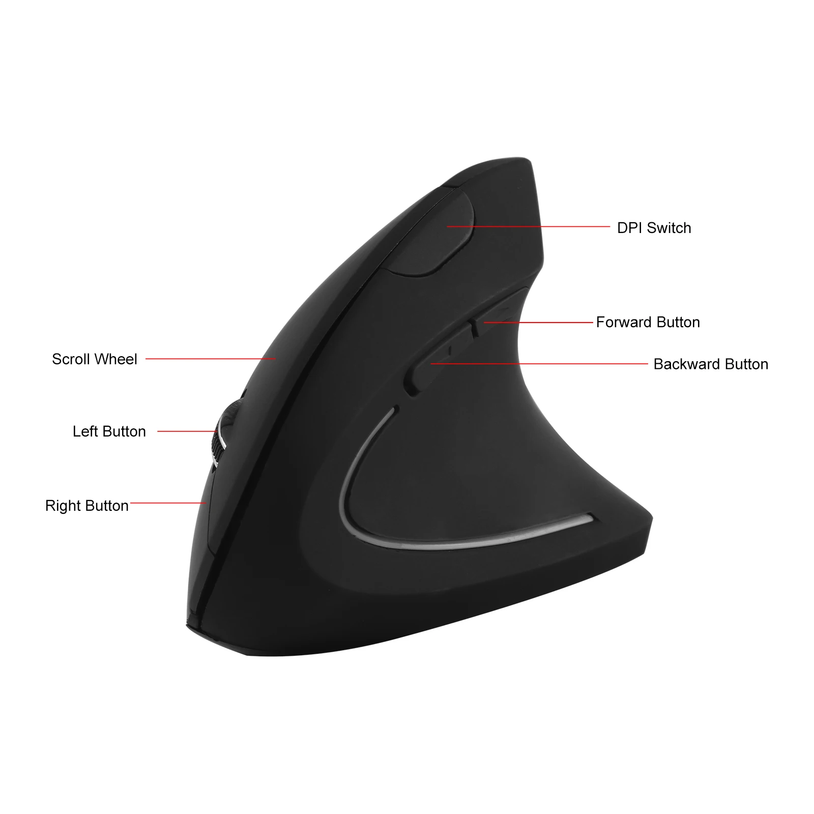 Беспроводной вертикальный Мышь Bluetooth эргономичная оптическая 1000/1200/1600 Точек на