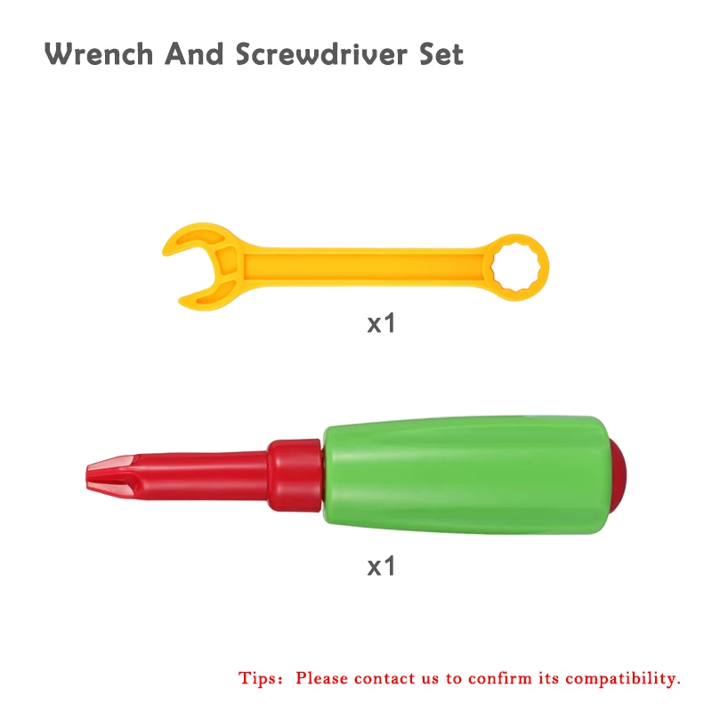 Wrench Screwdriver DIY креативные головоломки игрушки для детей мальчиков головка для дрели разборка аксессуары игра игрушка Дети мозаика образовательный Детский пазл игрушки - Цвет: Wrench Screwdriver