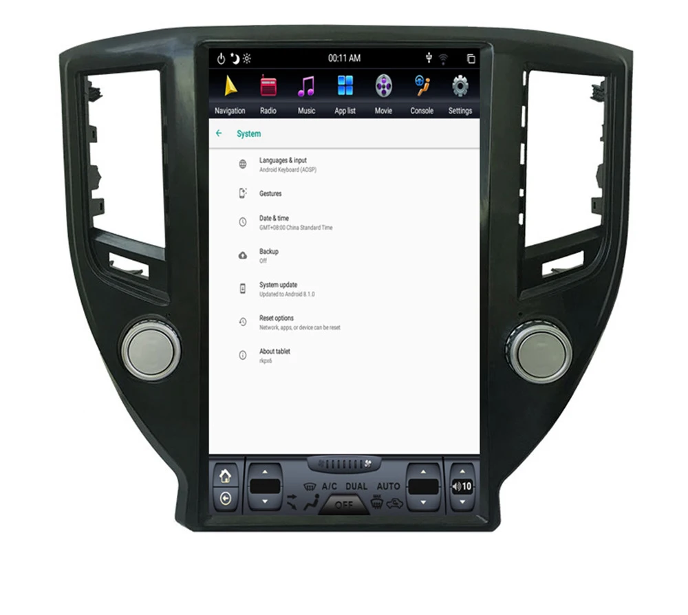 

13.6" tesla style vertical screen android 8.1 Six core Car GPS radio Navigation for Toyota Crown 2013-2018