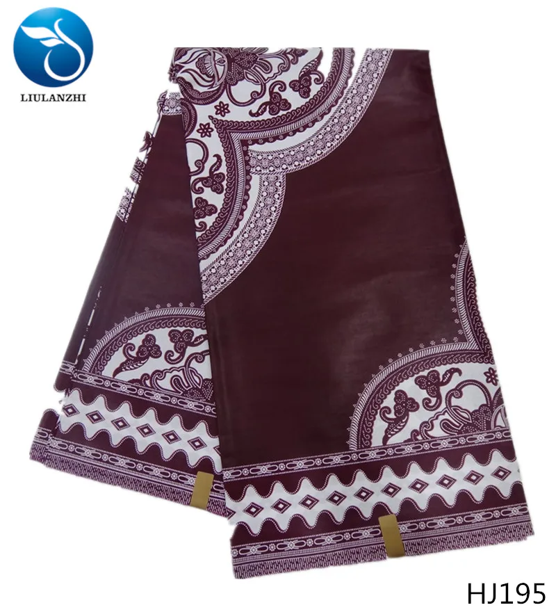 LIULANZHI Java ankara восковая Ткань для шитья, Новое поступление, африканская настоящая восковая ткань, 6 ярдов/партия, быстрая, HJ177-HJ200 - Цвет: HJ195