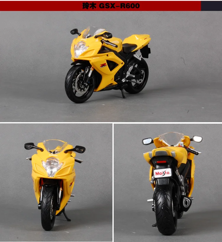 1 чем 12 Maisto Suzuki GSXR600 модель сплава модель мотоцикла модель автомобиля украшение