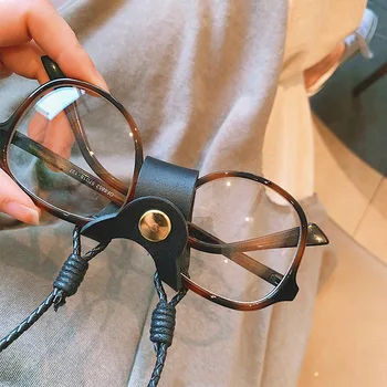 

KPAY Sunglasses lanyard glasses sunglasses chain shatter-resistant anti-lost glasses rope PU hanging neck glasses case