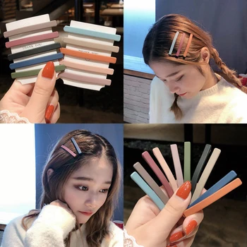

Mattewomen Bb Clips10pcs/setsolid Colors Headbands Barrettes Hair Clips