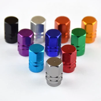 

4Pcs Universal Wheels Tire Air Valve Caps Aluminum Alloy Dust Theftproof Rims air Leakproof Tyre Stem Car Auto Tools
