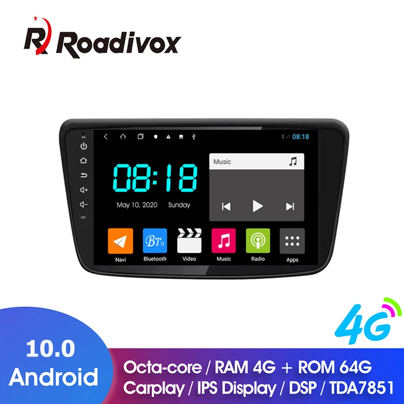 9 &quotAndroid 10 0 ОЗУ 4 Гб ПЗУ 64 ГБ для Suzuki Baleno 2015 2018 автомобильный Dvd Gps навигатор Радио