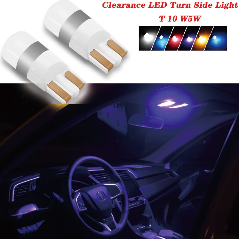 

2PCS For Mitsubishi Lancer ASX Pajero Ford Focus 2 3 Fiesta Citroen C4 C5 Car Accessories Clearance T10 LED Turn Side Light Bulb