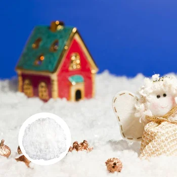 

300g Fake Snow Funny Delicate Interesting Unique Creative Artificial Snow Snow Powder Christmas Snow Prop for Winter Home Party