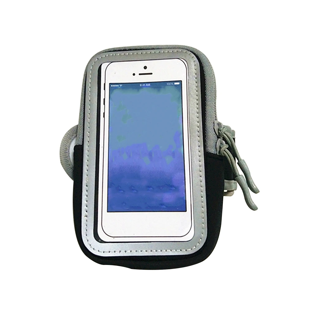 Black 5.5inch Открытый держатель ручного телефона Беговая Водонепроницаемая спортивная сумка спортивная дышащая сенсорная универсальная тренировочная повязка фитнес для IPhone - Цвет: Black 5.5inch